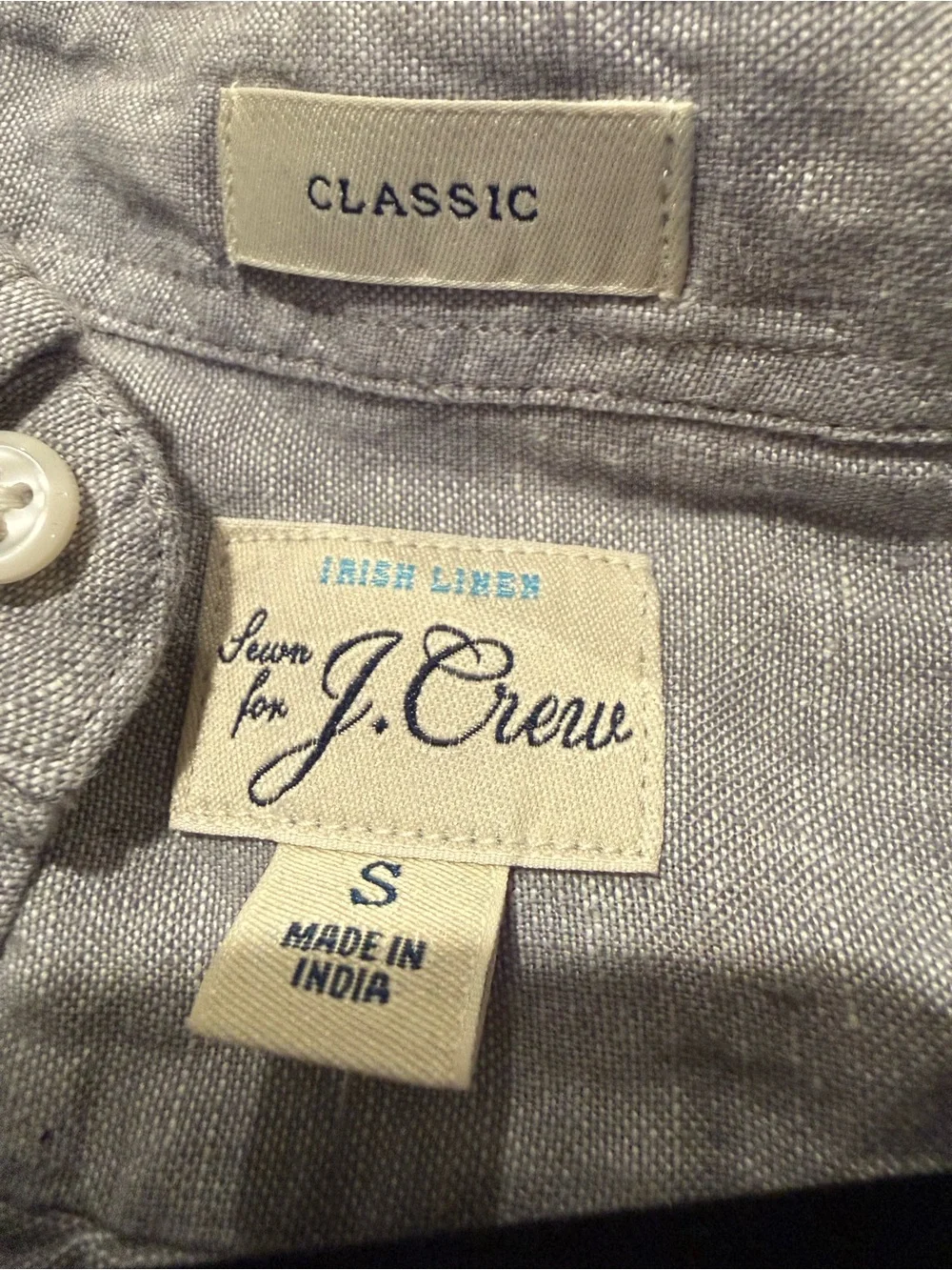 J. Crew Men’s Heather Gray Button-Down Shirt (NEW)